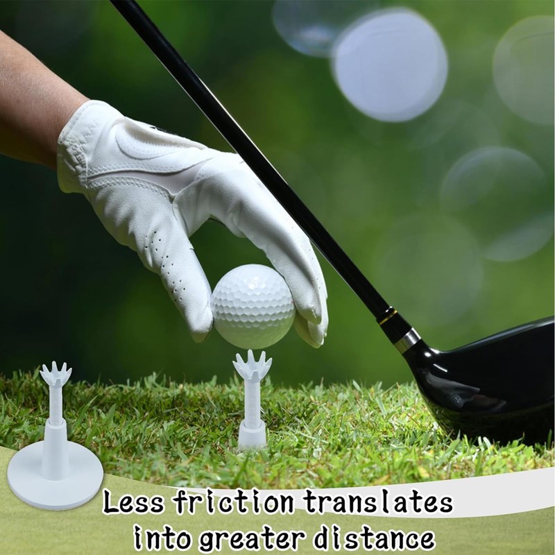 2 PCS Adjustable Golf Tees, Rubber Golf Tees for Mats,
