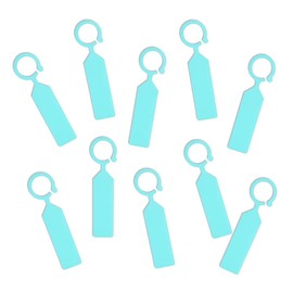 MHY 400 Pcs Thick Plastic Plant Labels - Garden Waterproof Plant Tree Tags - 4.3 inch Color Hanging Plant Markers for Plants, Potted Plants, Nurseries, Trees，Gardening（Apple Blue）