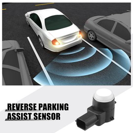 A ABSOPRO Rückwärtsparkhilfe Sensor Auto Stoßstange Assist Sensor Nr. 95918951 für Chrysler 300 2009-2014 Kunststoff Schwarz