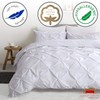 Kotton Culture Pinch Pleated Textured Duvet Cover 100% Egyptian Cotton