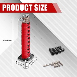 Samurai Sword Shift Knob, Gear Shift Knob, 6 Inch (15cm) Short Gear Shift Knob with 4 Adapters, Samurai Shift Gear Lever for Manual Transmission Cars Universal for Most Automatic Transmission Cars