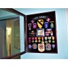 Wall Mount 17" X 22” X 2” Military Medals Patches