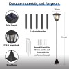 Agotd Solar Lamp Post Lights Outdoor Waterproof, 70" Tall Solar