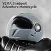 YEMA Convertible 3/4 Full Face Motorcycle Helmet DOT Approved -
