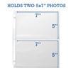 Samsill 100 Pack 5x7 Photo Album Refills, 100 Pictures, 3-Ring