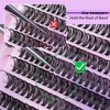 JIMIRE 320Pcs Individual Eyelashes DIY Eyelash Extenison 30D+40D Lash Clusters