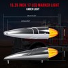 cciyu 9x 17 Led Amber Torpedo Cab Marker Lights Chrome