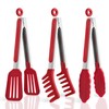 3 Pack Silicone Tongs for Cooking,Maywe Tanso 9 Inch Cooking