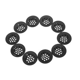 Operitacx 10Stücke Lüftungsabdeckungen Runde Entlüftungsöffnungen Effektive Luftzirkulation für Küchenschränke Kleiderschränke und Badezimmer Langlebige und Elegante