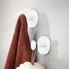 Mozziibazy 4 PCS Suction Cup Hooks, Stainless Steel Suction Shower