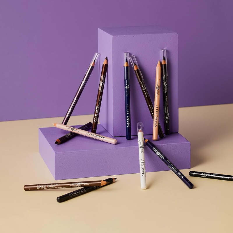 Marcelle Kohl Eyeliner, White, Hypoallergenic and Fragrance-Free, 0.04 oz
