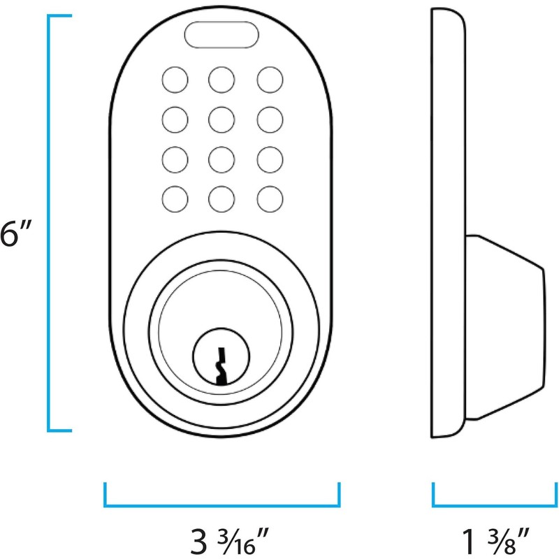 Keyless Entry Door Lock with Handle Set, Electronic Digital Keypad