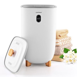 COSTWAY Large Towel Warmer for Bathroom, 35L Towel Heater & Dryer Combo with Fragrant Disc Holder, Blanket Warmer with Timer, Auto Shut Off, Fits 4 Oversized 45" x 70" Towels, Bathrobes & PJ's