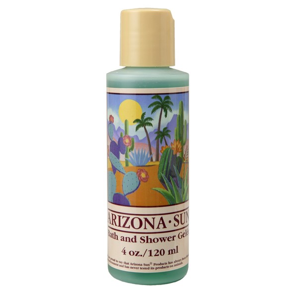 Arizona Sun Bath and Shower Gelee - 4 oz - Natural Aloe Vera and Other Plants and Cacti from the Desert Provide Moisturizing Bath Gel – Alternative to Bath Soap