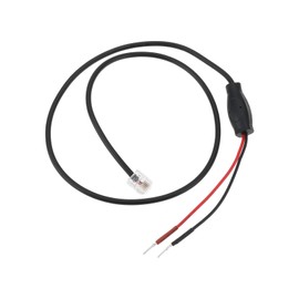 Micro Traders 1pc RJ11 Rearview Mirror Plug Cord Radar Detector Power Cable 60cm Compatible with Escort Compatible with Valentine One Compatible with Uniden RJ11 Radar Detector(Small Pin)