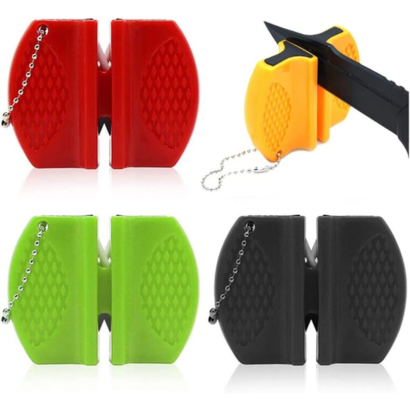 AKOAK 4 Pcs Durable Whetstone Mini Cute Shape Knife Sharpener