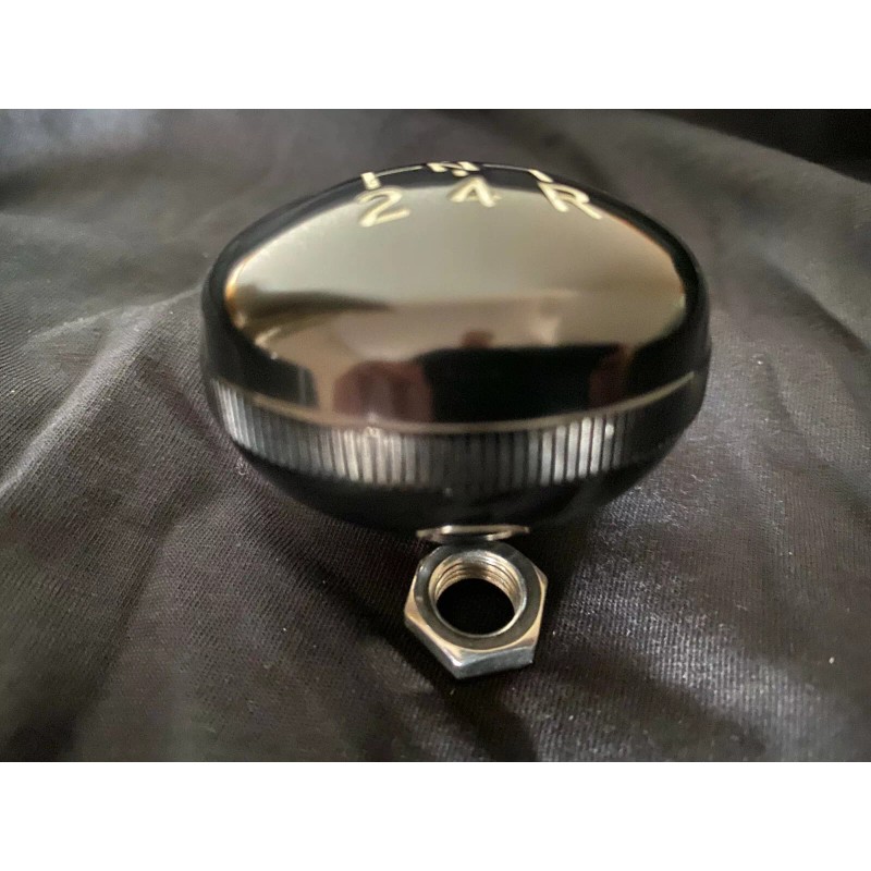 Vintage K5 SM465 Black Billet Aluminum Transmission Shift Knob 3/8-24