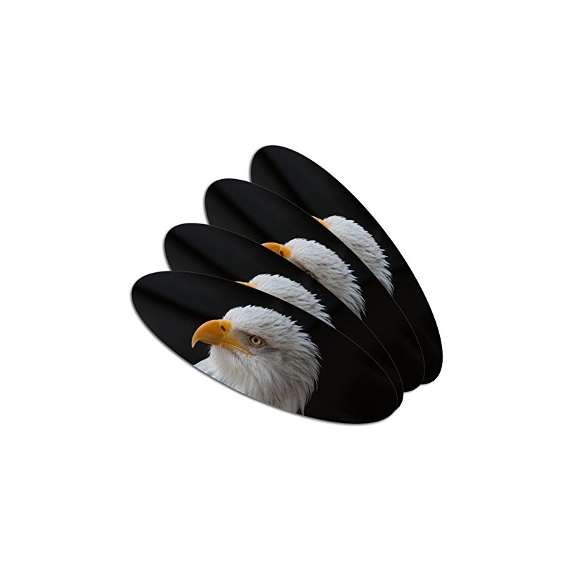 Stoic Bald Eagle Double-Sided Oval Nail File Emery Board Set