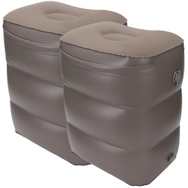 adelphos FOOT5 Footrest, Air, 3 Levels of Height Adjustment, Folding, Pockets, Airplanes, Cars, Backseat and Children, Storage Bag (Set of 2)