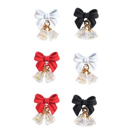 Baluue 6pcs Bow Nail Art Charms Creative Nail Decor Accessories Butterfly Pendant Easy to Use for Manicure for Sharing Friends
