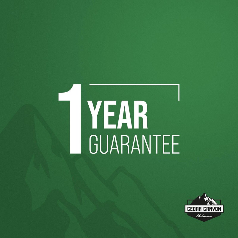 Shakespeare Cedar Canyon Disc Fly Reel - Lightweight Graphite Construction,