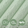Wenqik Green Storage Ottoman Cube, Fluffy and Furry Green Square