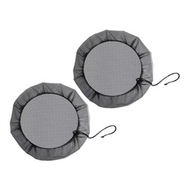 IWOWHERO 2pcs Rain Grill Tape Lid Water Buckets Cover Expandable Rain Barrels to Collect Rainwater from Gutter Tank Water Filtration System Trash Can Cover Kit Heater Black Polyester