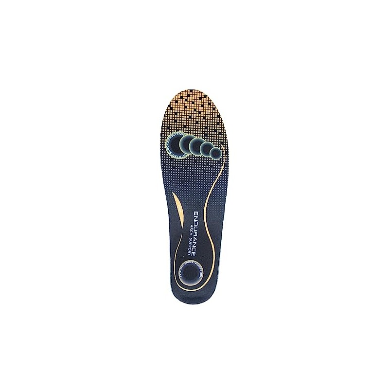 endurance Unisex Insole Arch Support High 1001 Black 40-43
