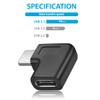URWOOW USB C Right Angle Adapter,90 Degree USB C to