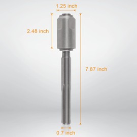 SDS MAX to SDS Plus Adapter for Rotary Hammers, Silver
