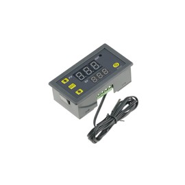 FamilyMall High Accuracy Digital Temperature Controller Temperature Gauge Thermostat DC 12V 20A LCD Cooling Heating