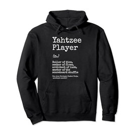 Yahtzee Player Definition Dice Game Game Night Pullover Hoodie