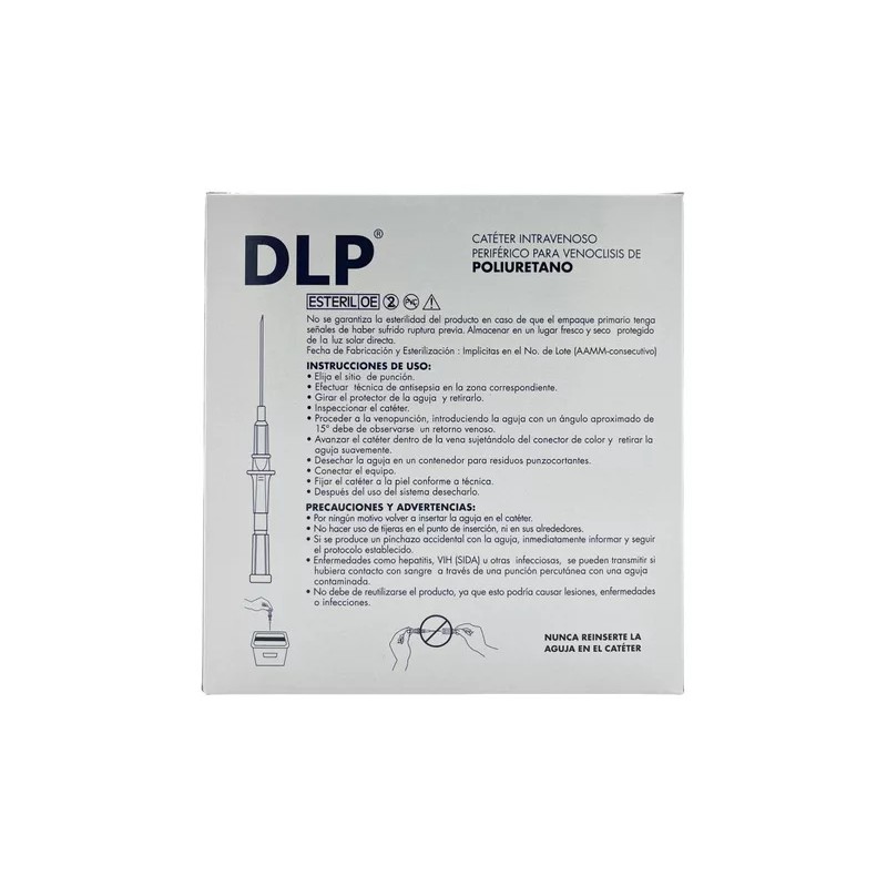 DL Catéter De Poliuretano Gris Calibre 16g X 48mm C/50
