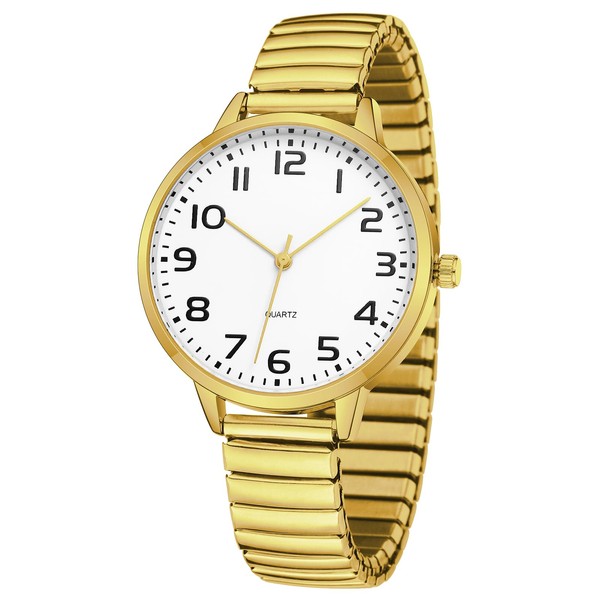 IBSO Women Easy Reader Analog Watch with Elastic Strap Ladies