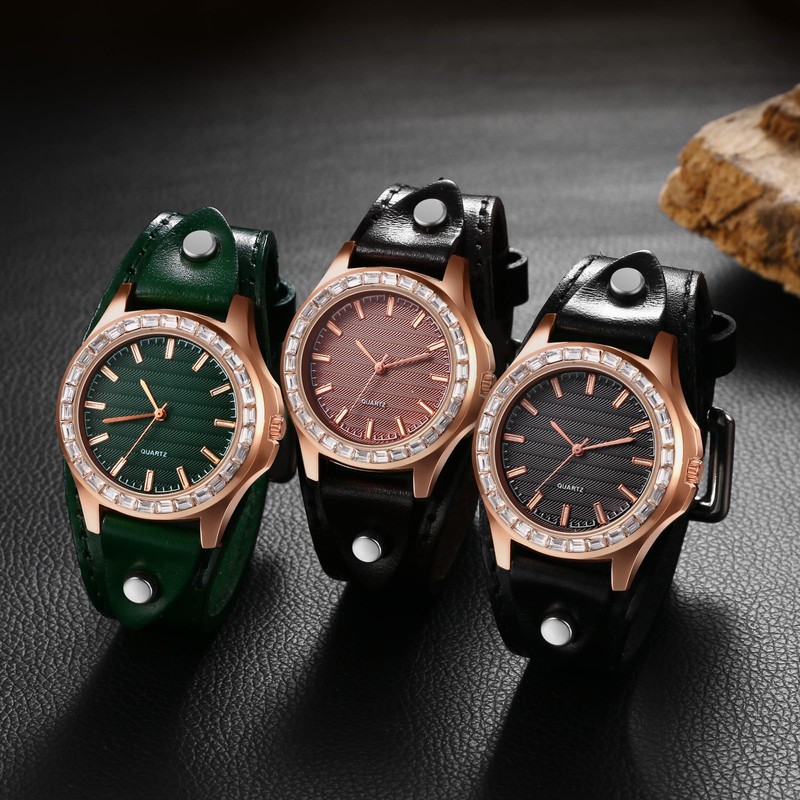 Watch Men Women Seiko Automatic Watch : Waterproof Leather Watch