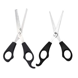 WOONEKY 2Pcs Hair Trimming Scissors Hair Cutting Tool for Professional and Home Use Durable Design