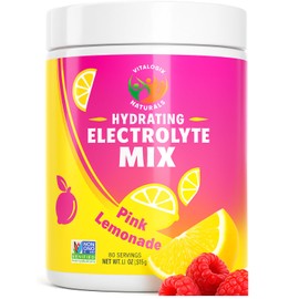 Electrolyte Powder – Pink Lemonade Flavor | Sugar-Free Hydration Mix with 6 Key Electrolytes for Energy, Muscle Recovery & Cramp Relief | Keto, Vegan, Fasting Friendly | Magnesium + Potassium