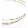 VINGTAINE HK-266-G- Metal Twist Headband Hair Accessories, Thin, Simple,
