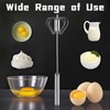 Whisk, Small Mini Whisk, Stainless Steel, Semi-Automatic Whisk, Whisk for