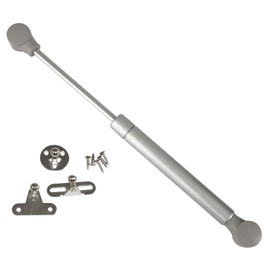 Amig - Gas Compass for Lifting Folding Doors of Furniture Model 97 247 x 15 mm Load Capacity 12 kg Shock Absorber for Rising - Silver