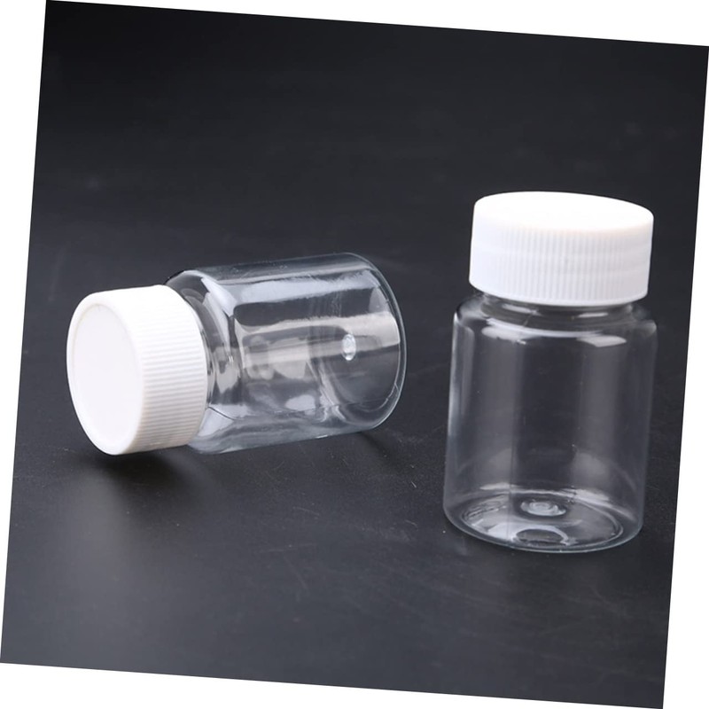STOBAZA Decorative Plastic Bottles 50ml Travel Bottles Set Sample Jars