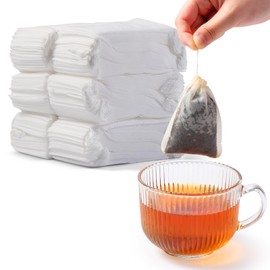 Diboniur 600 Pezzi Bustine Te Vuote in Tessuto Non Tessuto, Infusore per Tisane Usa e Getta, Filtro Te Infusione con Coulisse per Tè, Tè ai Fiori, Caffè, Spezie (7×9cm)