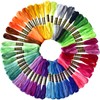 50 Skeins Embroidery Floss Rainbow Color Per Pack Cross Stitch