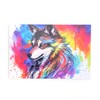 ITZAMNA Colorful Wolf Head Postcards 50 Cards Package