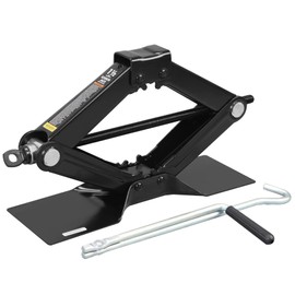 Big RED AT10152BR Torin Steel Scissor Lift Jack Car Kit, 1.5 Ton (3,000 lb) Capacity, Black