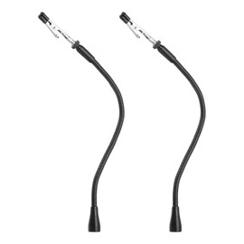 PATIKIL 2Pack Helping Hands Soldering Clamp, 12.5inch Magnetic Gooseneck Metal Arms with Alligator Clips for Electronics Repair Painting Jewelry DIY, Silver/Black