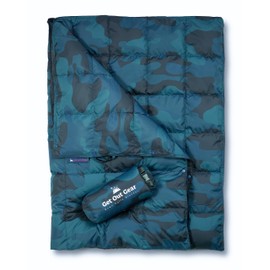 Get Out Gear - Manta hinchada de camuflaje (plumón, azul)