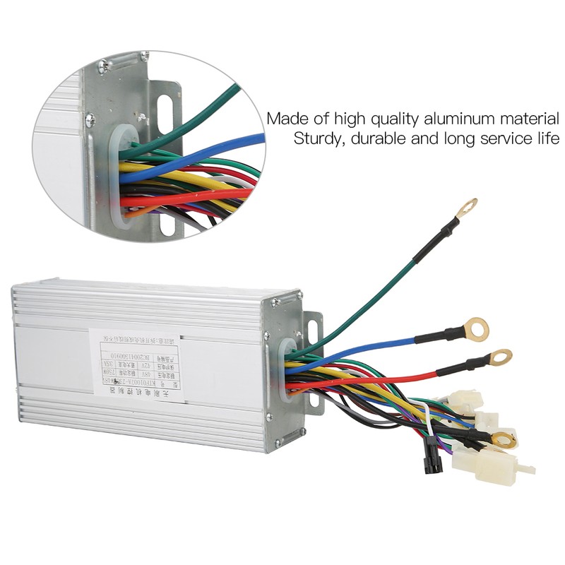 48V 750W Aluminum Durable Brushless Controller Accessory for E Bike