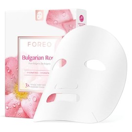 FOREO UFO Bulgarian rose, mascarilla facial activa para piel seca y apagada, pack de 3, calmante y revitalizante, con rosa búlgara y aceite de jojoba, cruelty free, compatible con UFO 2 y UFO