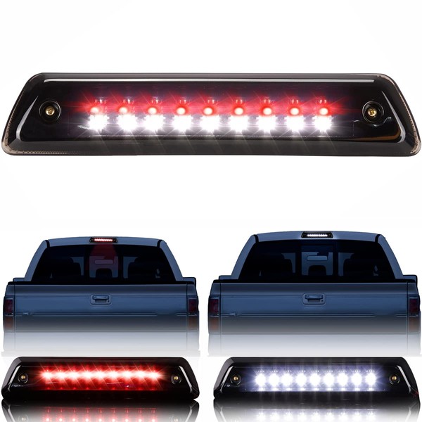 ISSYAUTO 3rd Brake Lights Compatible with 2009-2014 F150 Third Brake Light LED, Smoked Rear Cab Brake Light